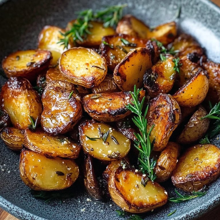 Knusprige Bratkartoffeln mit Rosmarin und Knoblauch
