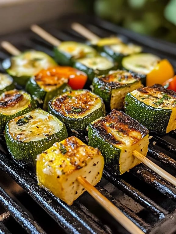 Garlic Butter Zucchini Skewers