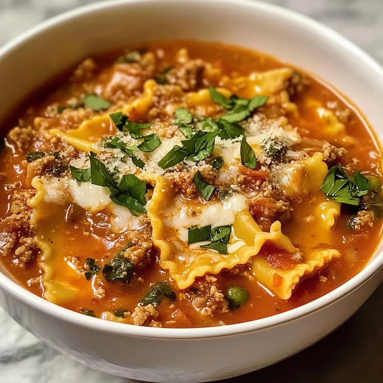 Easy Made Lasagna Soup Recipe By Lily Carter