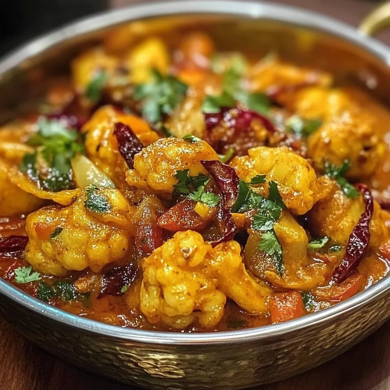 Gebratener Blumenkohl mit Honig-Curry