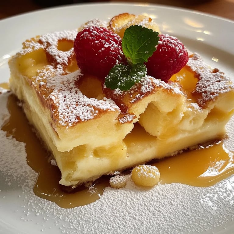 Saftiger Apfelkuchen mit Vanillepudding