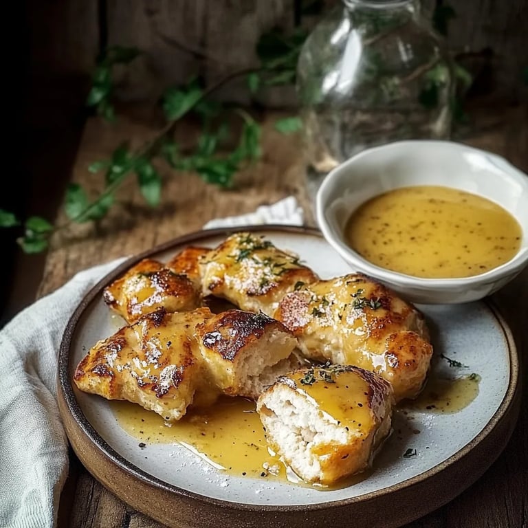 Schnelles Honig Senf Hähnchen mit Reis