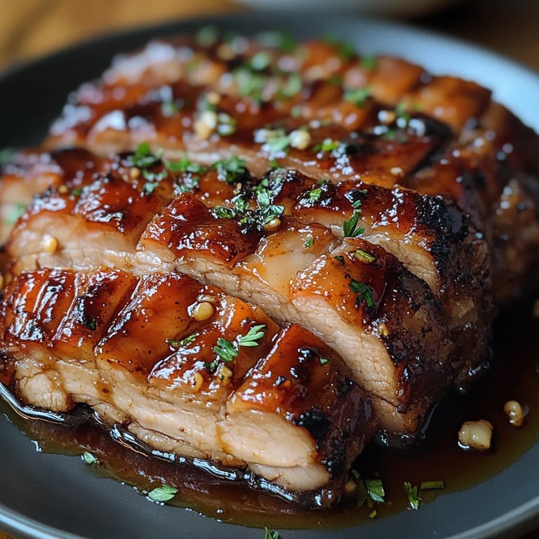 Barriga de Porco na Panela Lenta com Glacê de Mel e Balsâmico: Uma Receita Incrível e Definitiva