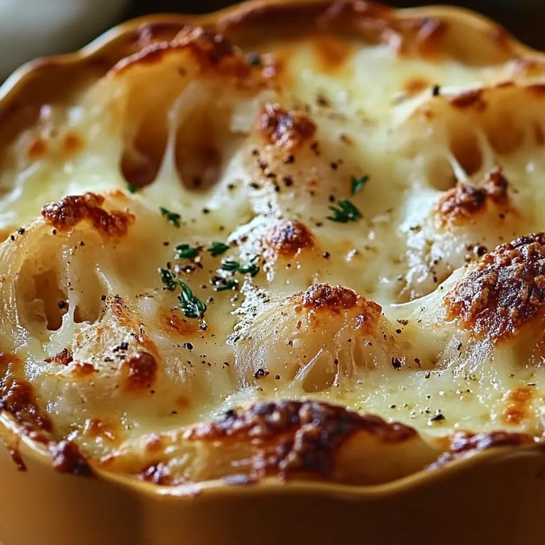 Easy French Onion Soup with Melty Cheese