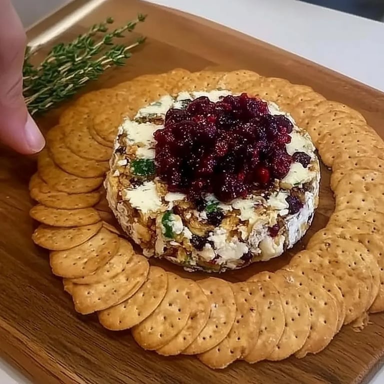 Cranberry Brie Käse Aperitif