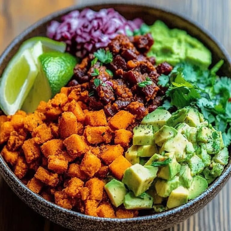 Süßkartoffel Burrito Bowl