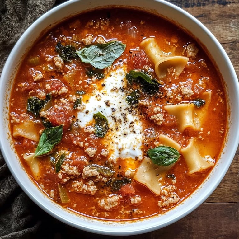 Healthy Lasagna Soup