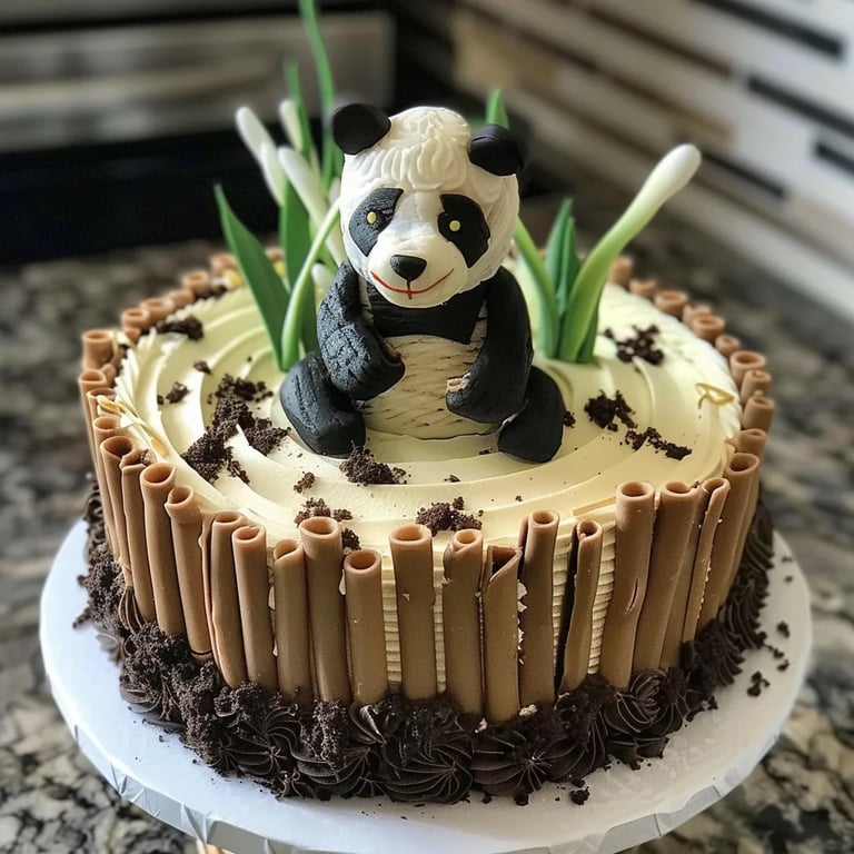 Tartas infantiles temáticas: osos panda