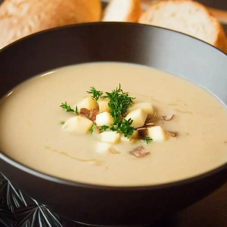 Maronensuppe mit Kartoffeln & Apfel