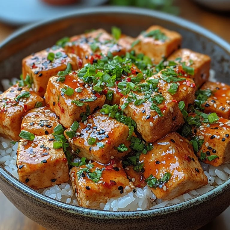 Tofu Épicé avec Sauce Crémeuse à la Noix de Coco : Une Recette Incroyable Ultime