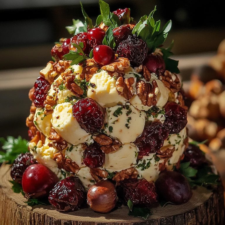 Quick Cranberry-Pecan Cheese Ball
