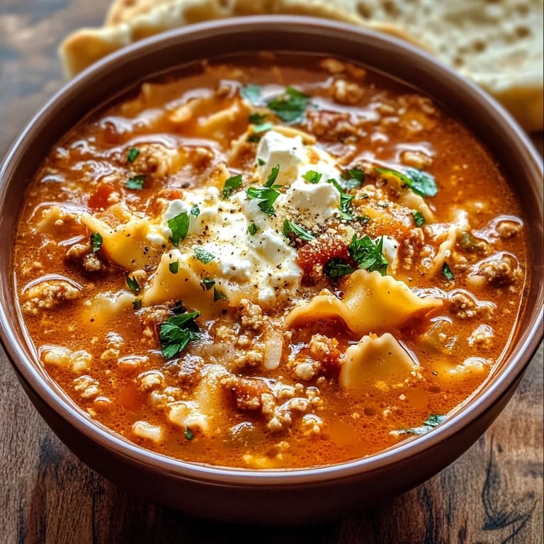 Creamy Lasagna Soup