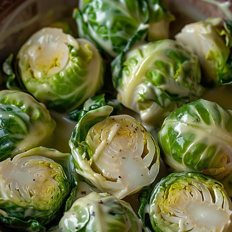 Cremiger Winter-Rosenkohl