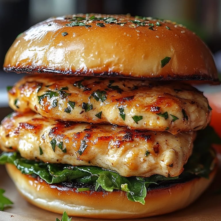 Hambúrgueres de Frango com Cheddar Branco e Espinafre: Uma Receita Incrível e Deliciosa