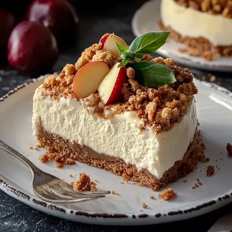 Apple Crumble Cheesecake