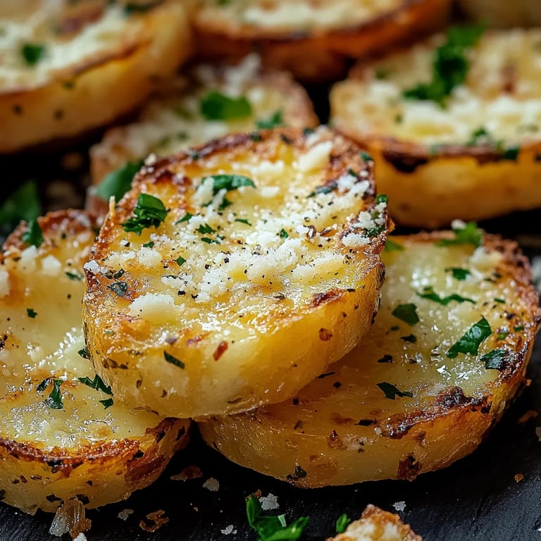 Knusprige Knoblauch-Parmesan-Kartoffelspalten