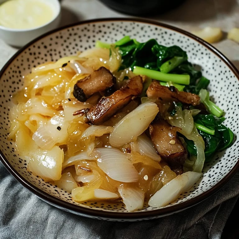 Chinakohl in Sahnesoße