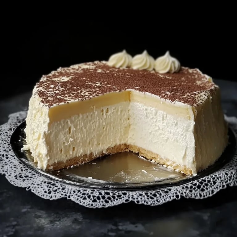 Vanillecreme Kuchen ohne Backen