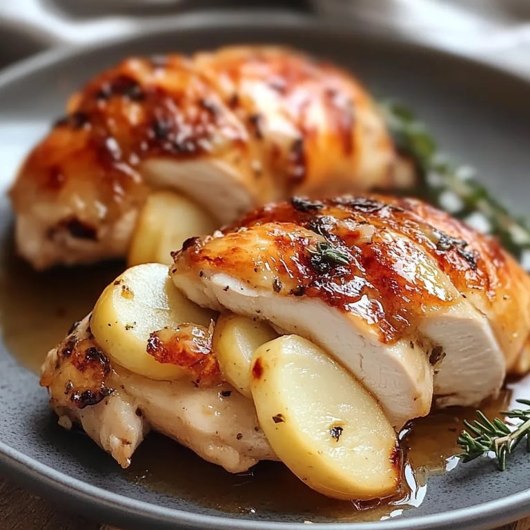 Apple and Brie Stuffed Chicken