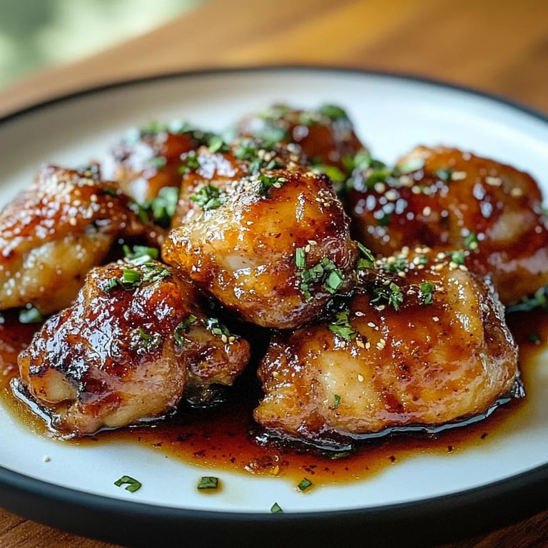Air Fryer Korean Soy Garlic Chicken Thighs