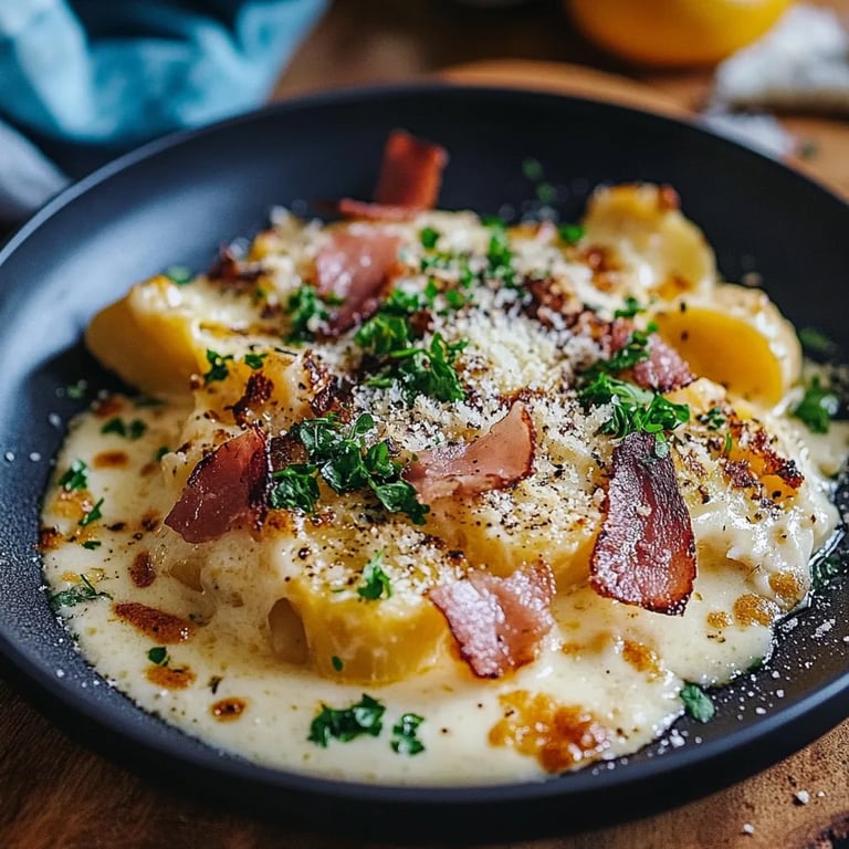 Carbonara Kartoffelauflauf