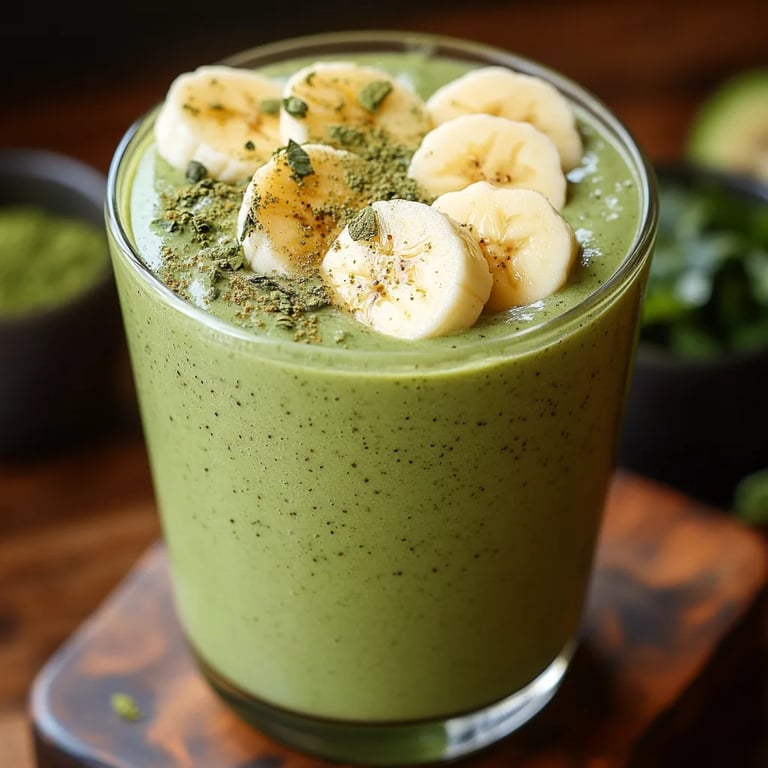Smoothie de Banana com Matcha: Uma Receita Incrível e Energizante