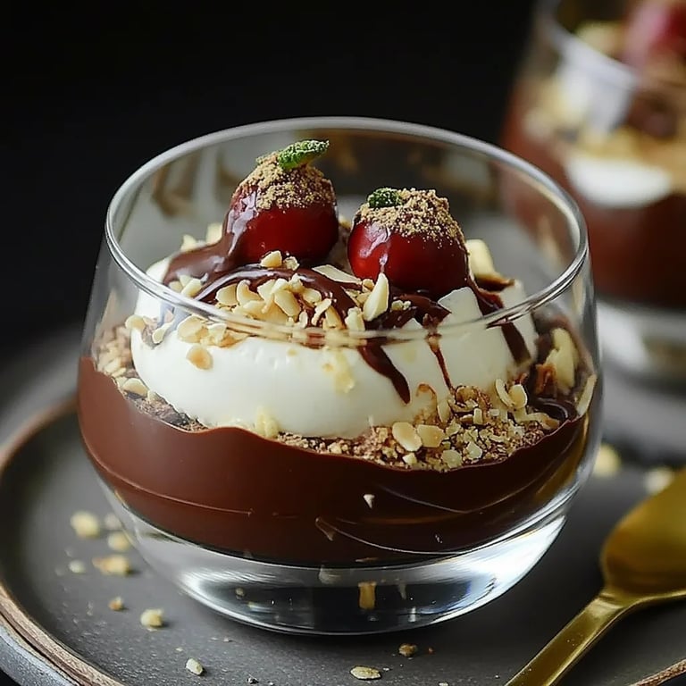 Dubai Schokoladen Dessert im Glas