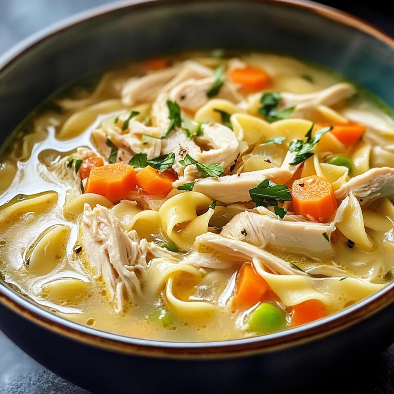 Easy Creamy Chicken Noodle Soup