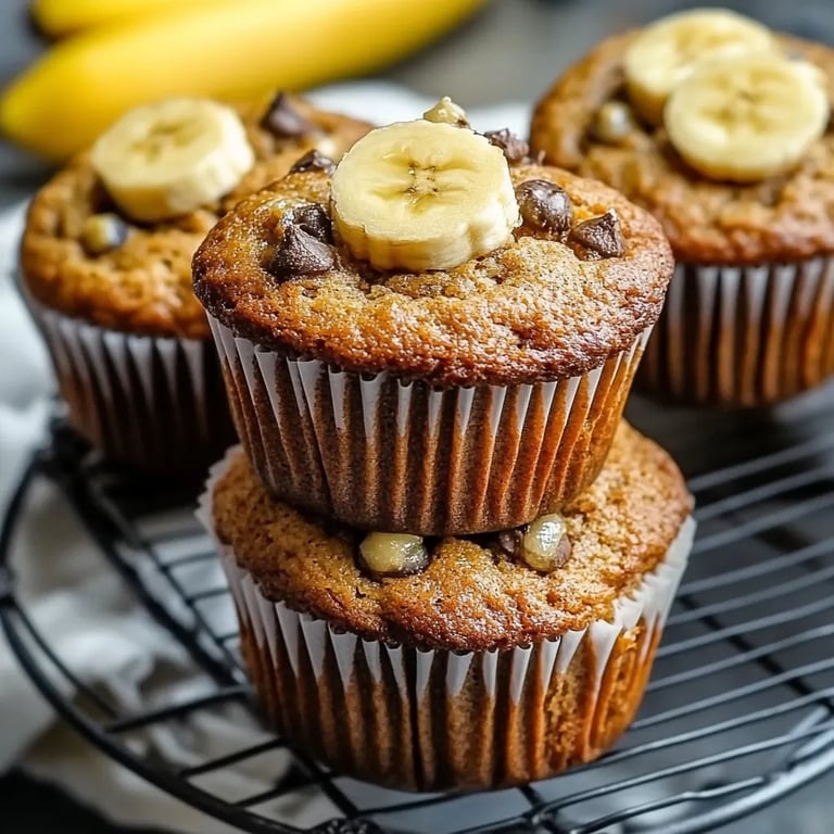 Moist Banana Bread Muffins