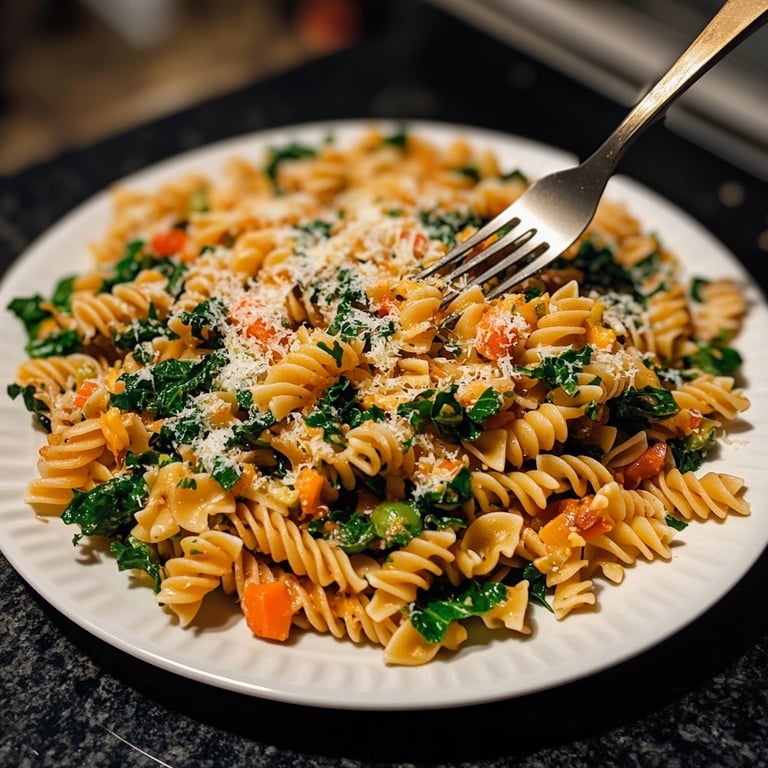 Schnelle-und-Einfache One-Pot-Pasta mit Wintergemüse