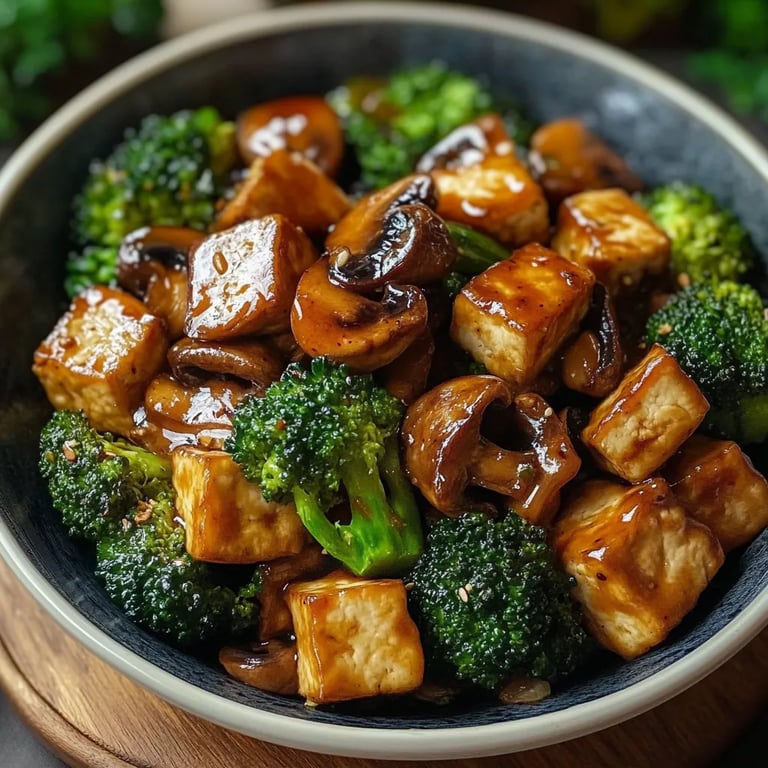 Mushroom and Tofu Stir-Fry