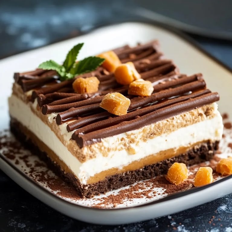 Mikado Tiramisu mit Nougat und Vanille