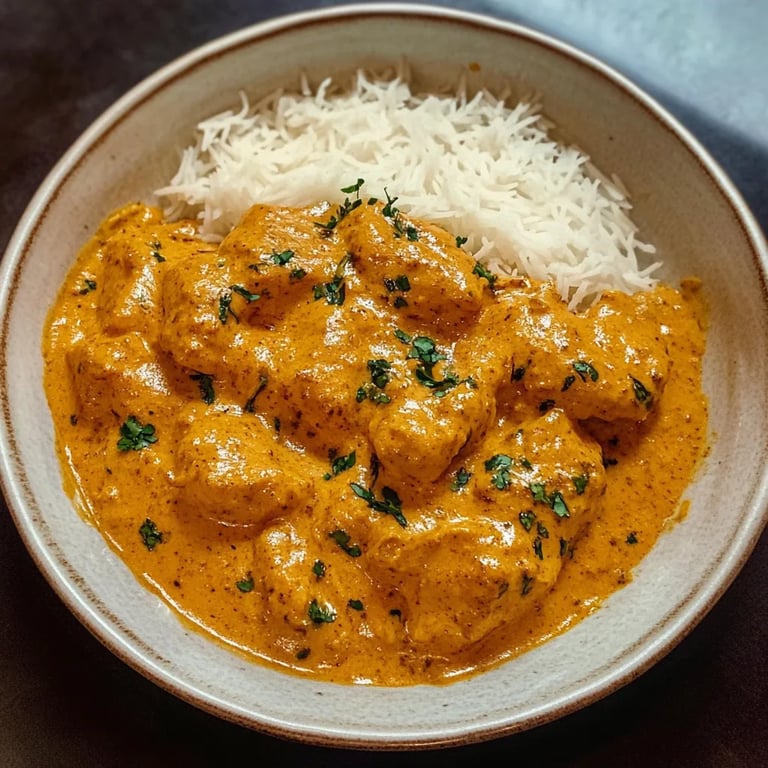 Schnelles und einfaches hausgemachtes Butterhuhn