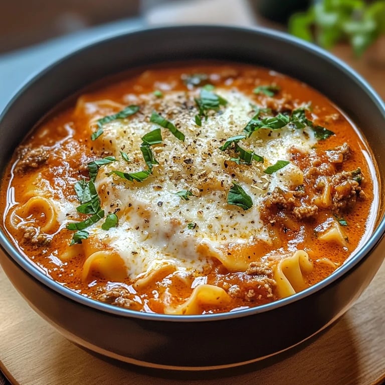 Lasagna Soup Lightly Spicy