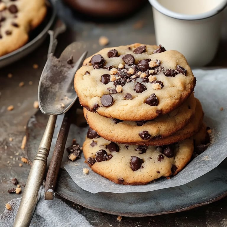 Knusprige Cookies mit Schokostückchen