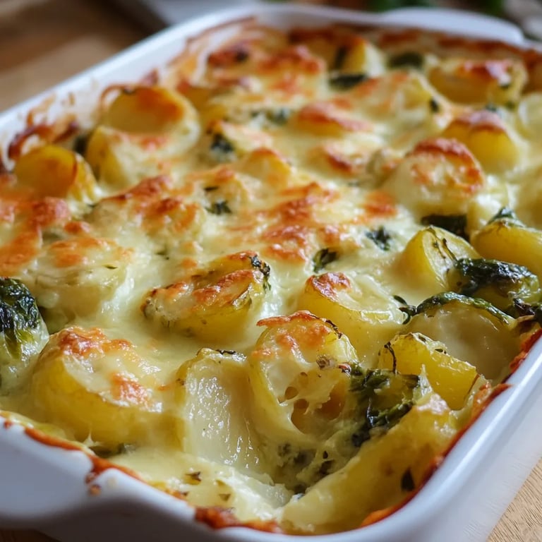 Rosenkohl-Kartoffel-Auflauf