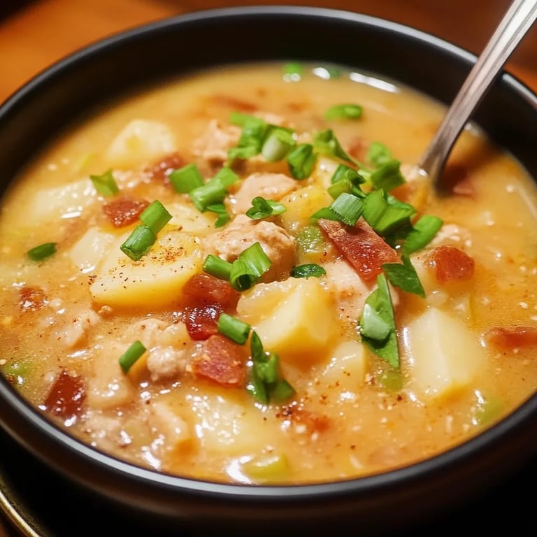 Spicy Crockpot Potato Soup