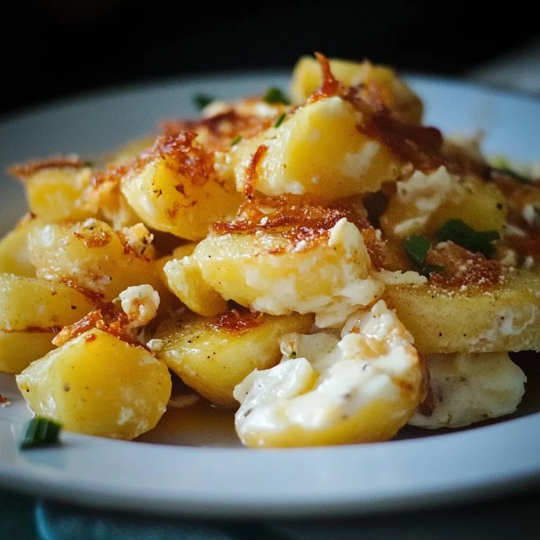 Überbackene Kartoffeln