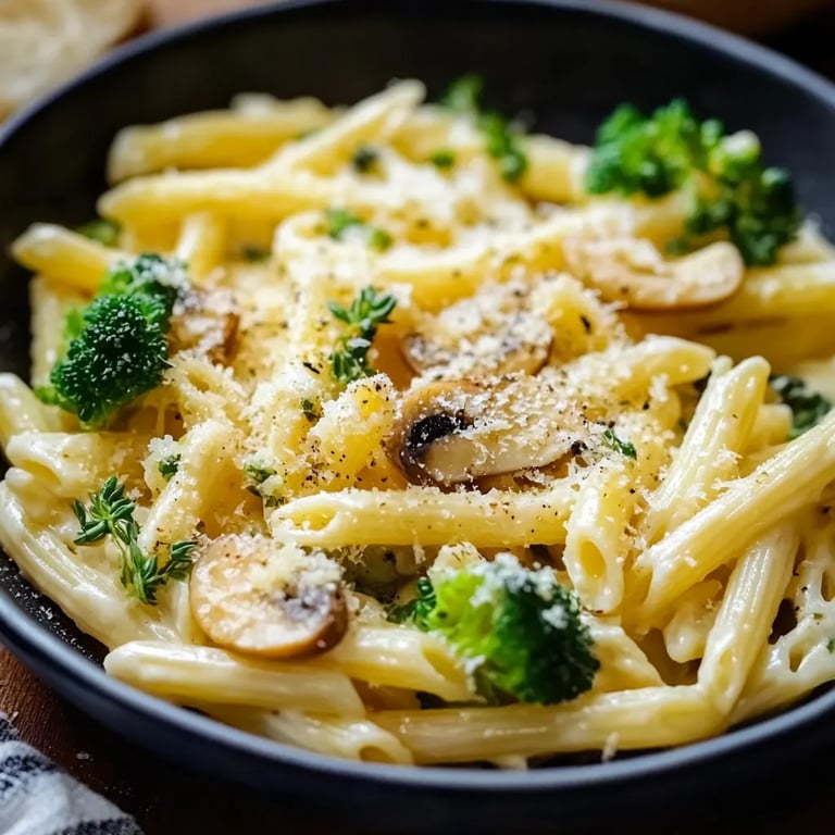 Gesunde Sahne-Brokkoli-Pasta