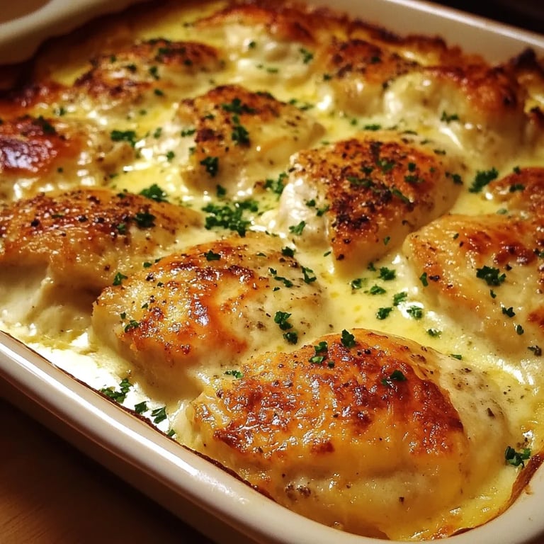 Cremiger Hähnchenauflauf