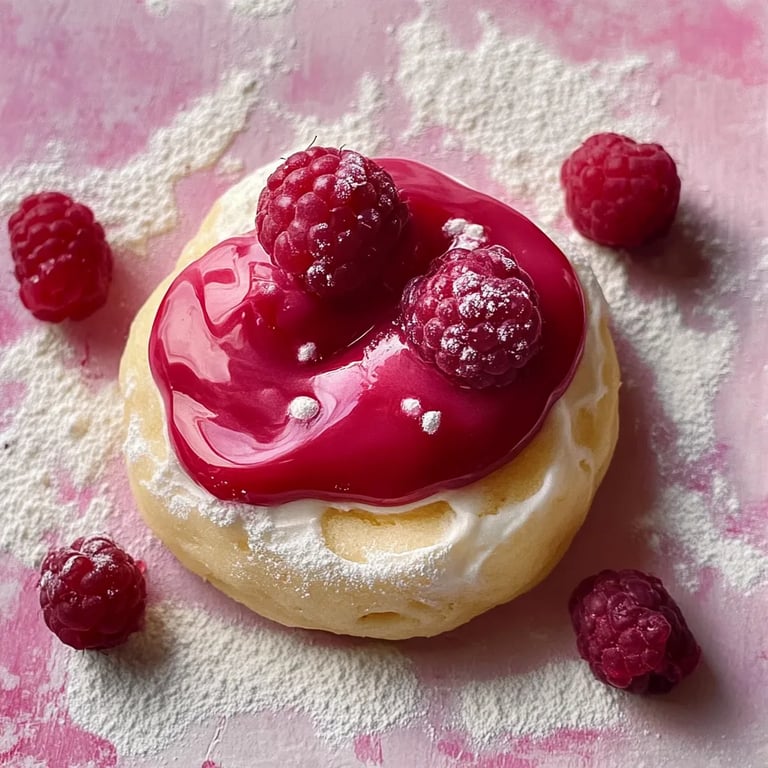 Marzipan Himbeer Plätzchen