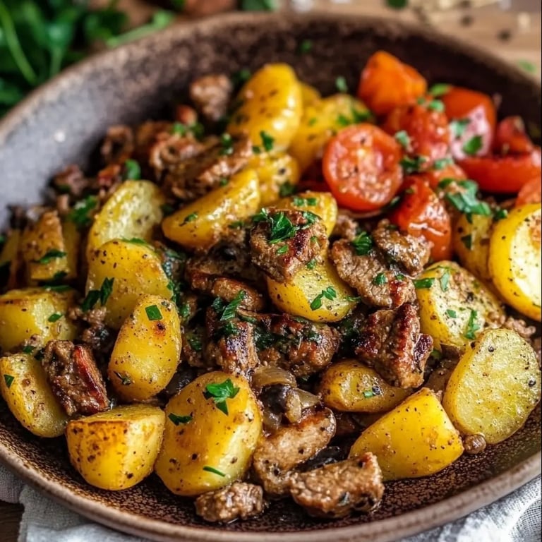 Kartoffelpfanne mit Hackfleisch