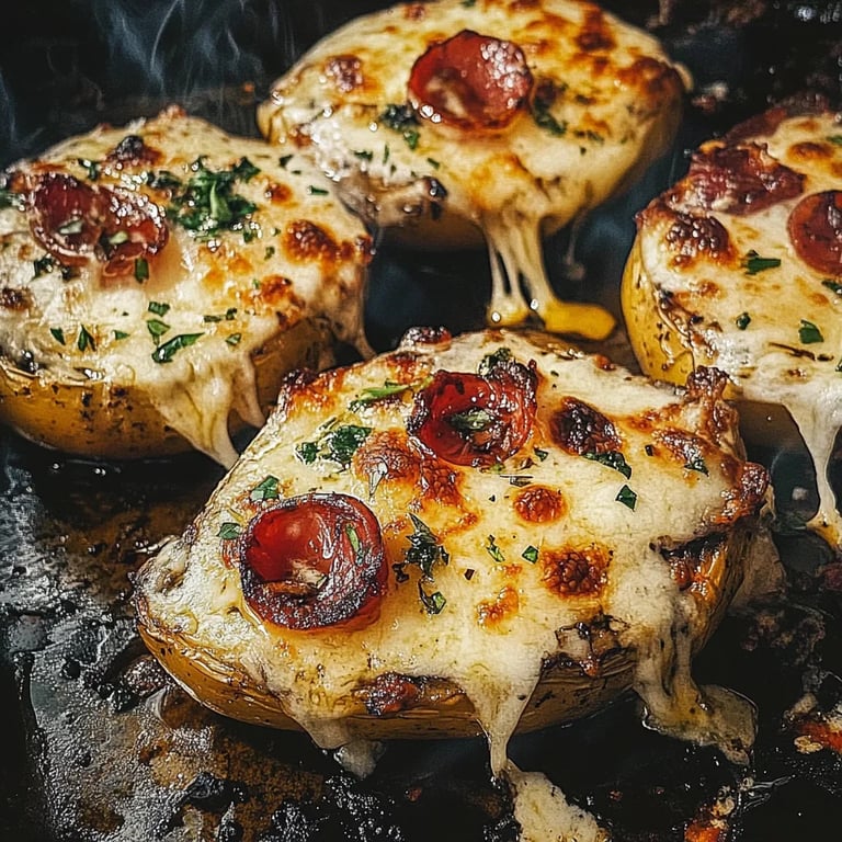 Gefüllte Kartoffeln Nach Flammkuchen-Art