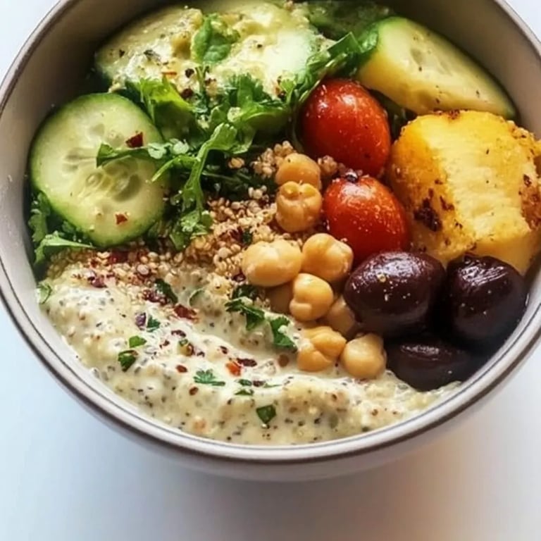 Griechische Quinoa-Schüssel