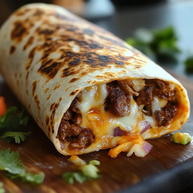 Gegrillter Käse-Burrito