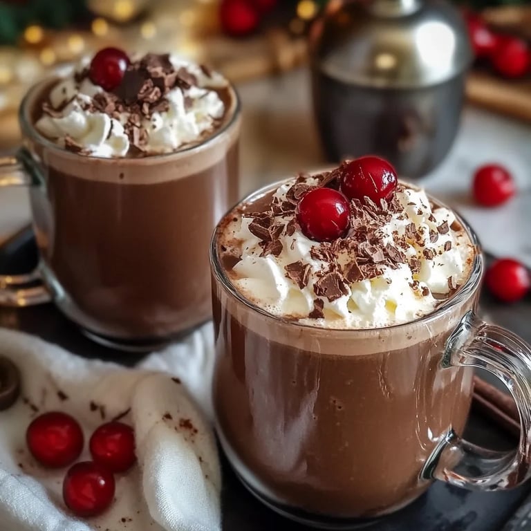 Chocolate Covered Cherry Hot Chocolate