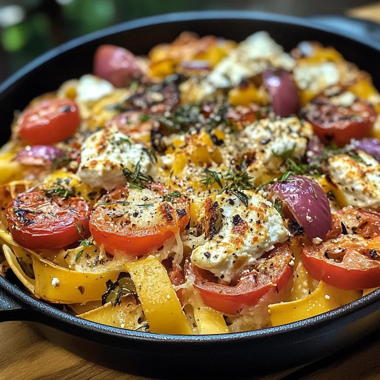 Kürbis mit Feta aus dem Ofen