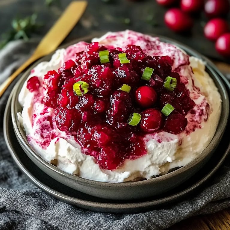 Irresistible Cranberry Relish Cream Cheese Dip
