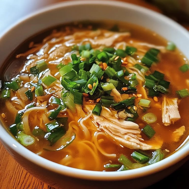 Ginger Garlic Chicken Noodle Soup