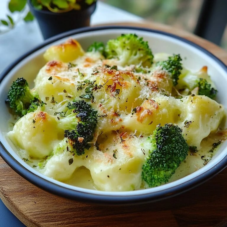 Blumenkohl Brokkoli Auflauf mit Kartoffel